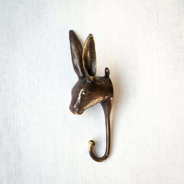 Bronze Hare Hook, Bronze Rabbit Coat Hook