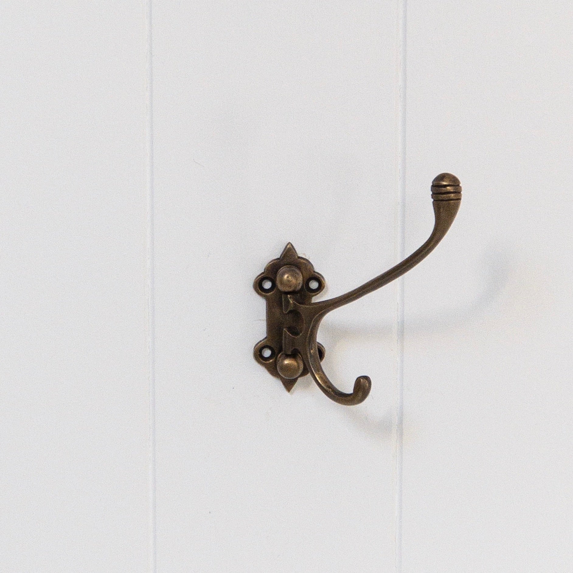 Brass Ornate Hinged Hook