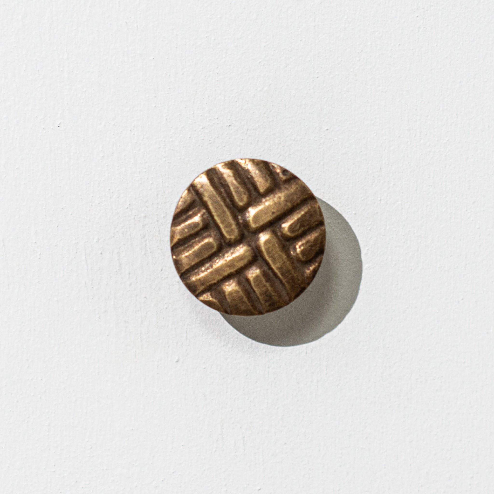 Brass Drawer Knob | Hatched / Knot