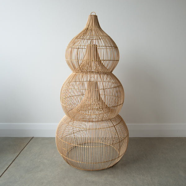 Small Rattan Pendant Shade NZ flat rate shipping!