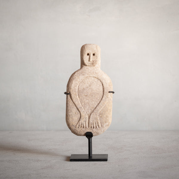 Carved Stone Figure | Modest Man