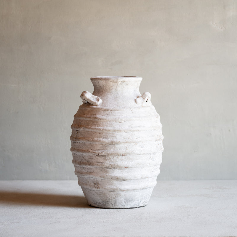 Terracotta Urns | Antique White - Dry Use Only