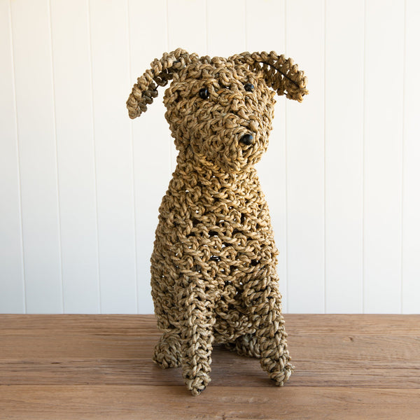Woven Seagrass Dog | Large - Natural
