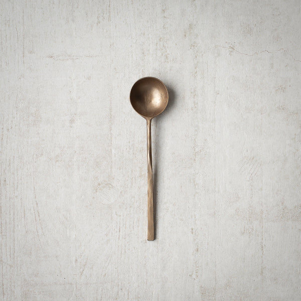 Hand Forged Spoon | Antique Brass Finish | 16cm
