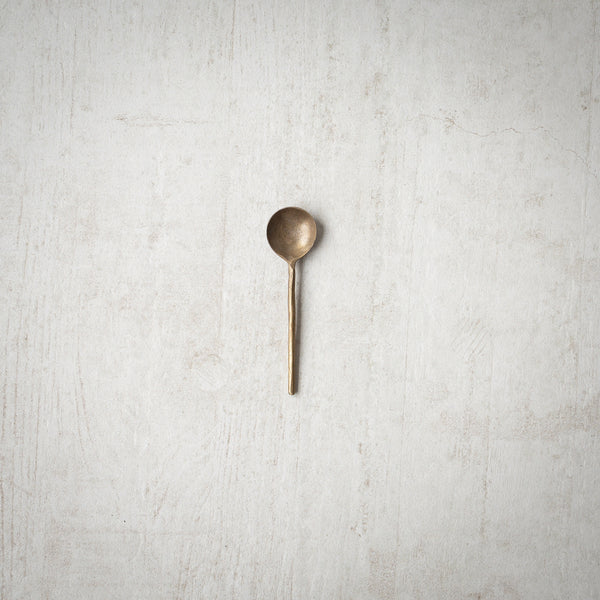 Hand Forged Spoon | Antique Brass Finish | 10cm