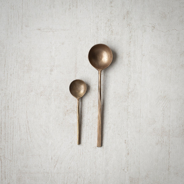 Hand Forged Spoon | Antique Brass Finish | 10cm