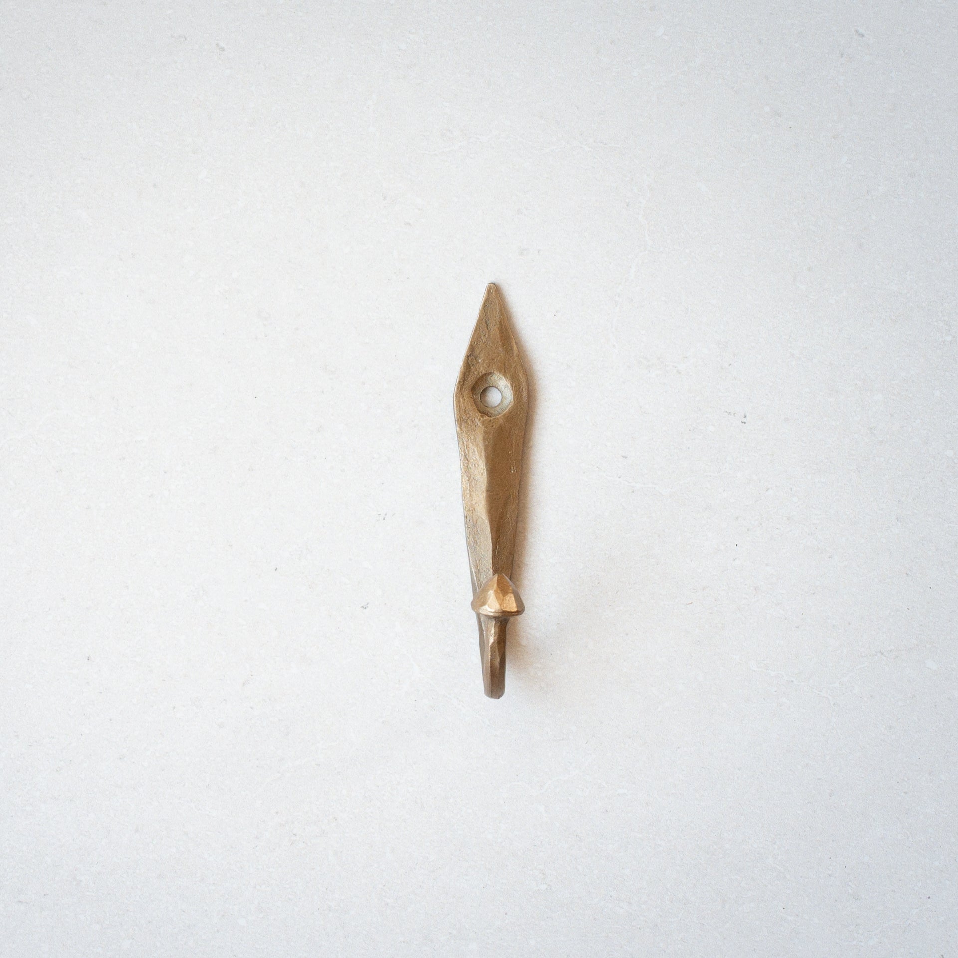 Iron Knob Hook | Antique Gold Finish