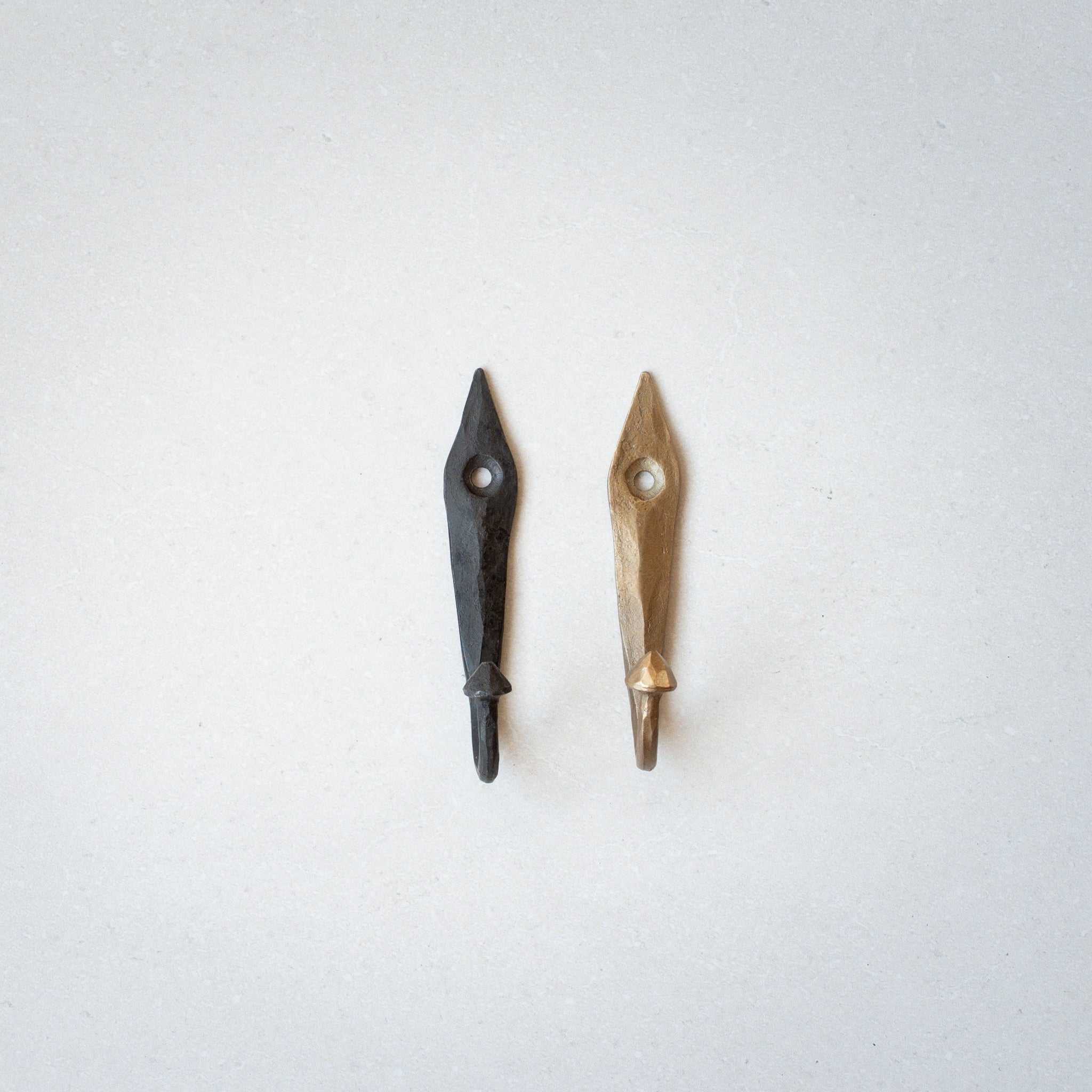 Iron Knob Hook | Antique Gold Finish