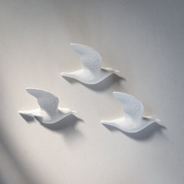 Porcelain Flying Birds | Single Wing S/3