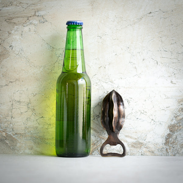 Bronze Star Fruit Bottle Opener - Antique