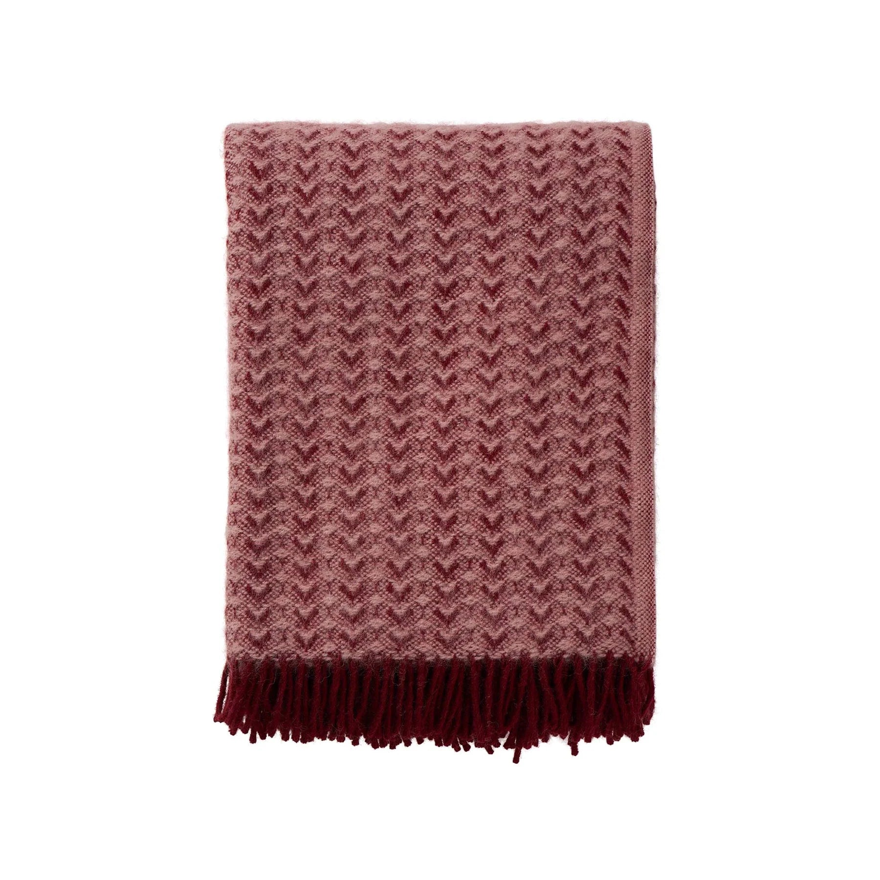 Klippan NZ Wool Blanket | Ilse | Bordeaux Pink