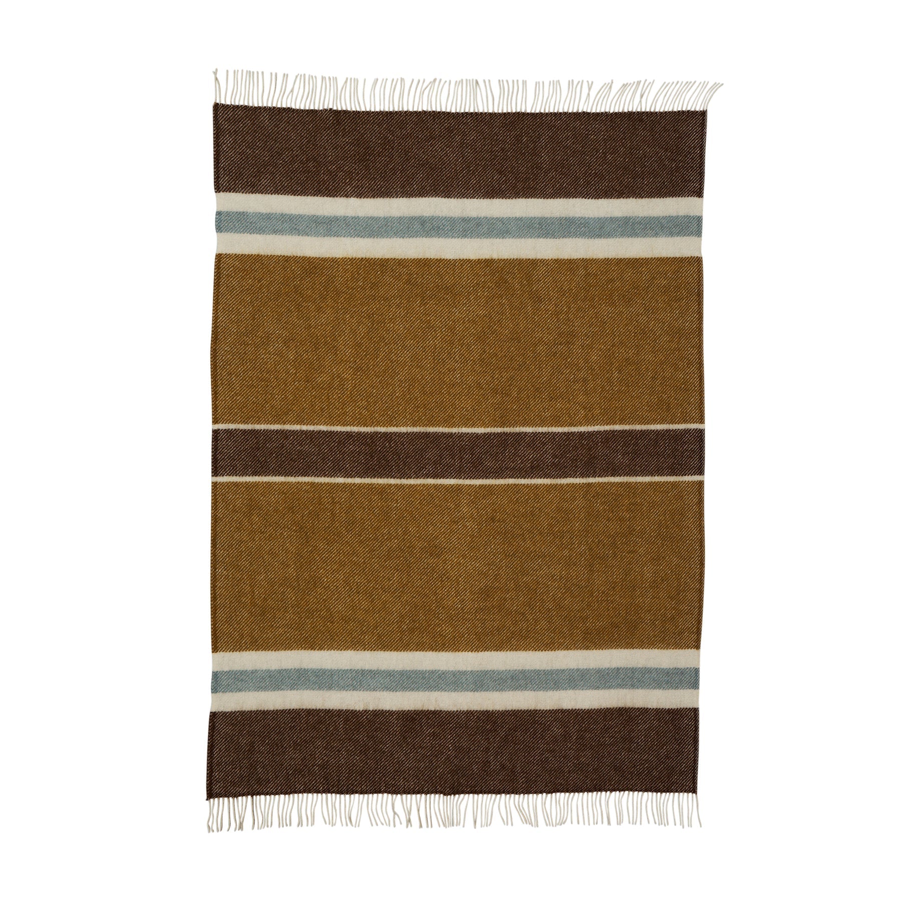 Klippan NZ Wool Blanket | Gotland | Walnut Stripe