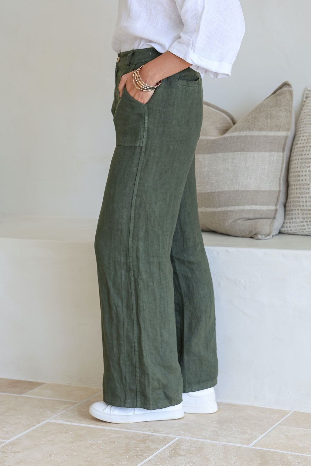 Linen Pant | Liberta | Juniper