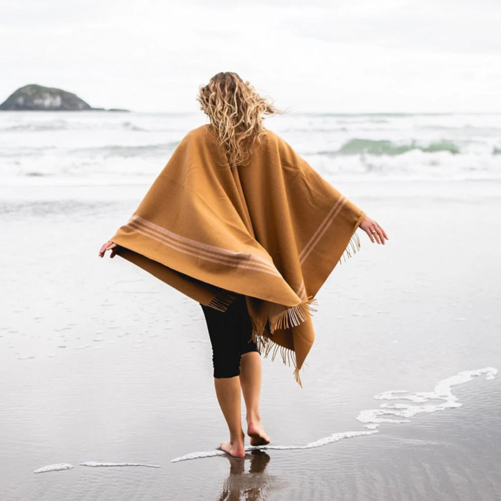 Loom Poncho | Camel
