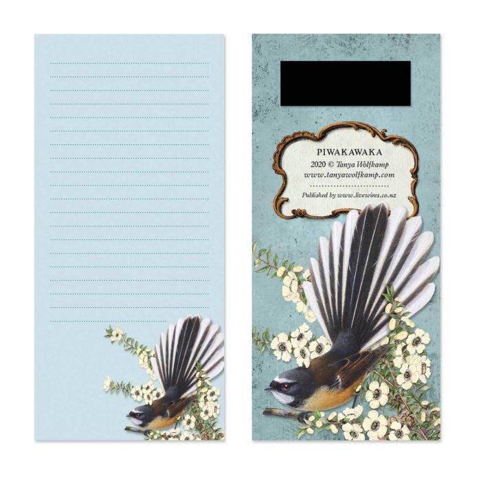 Magnetic Notepad | Fantail (Piwakawaka)