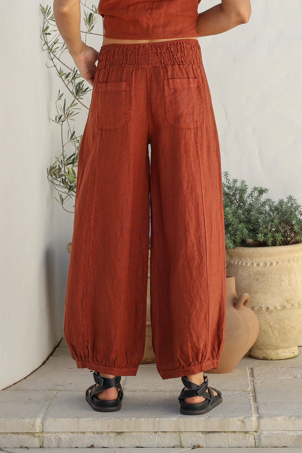 Linen Pant | Nervatura | Coco