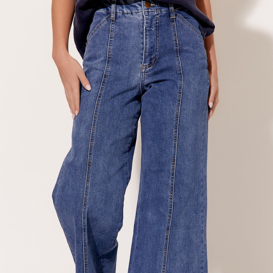 Adele | Wide Leg Jean | Mid Denim