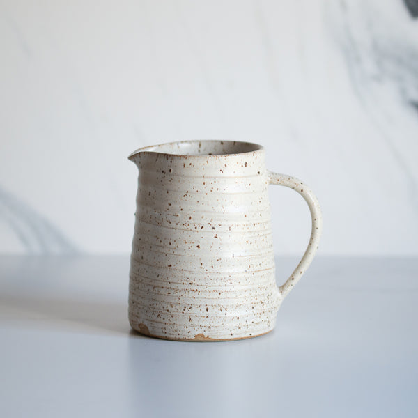 Anna Campbell | New Zealand Ceramics | Jug | Mottled White