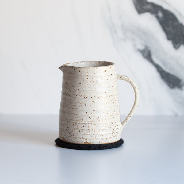 Anna Campbell | New Zealand Ceramics | Jug | Mottled White