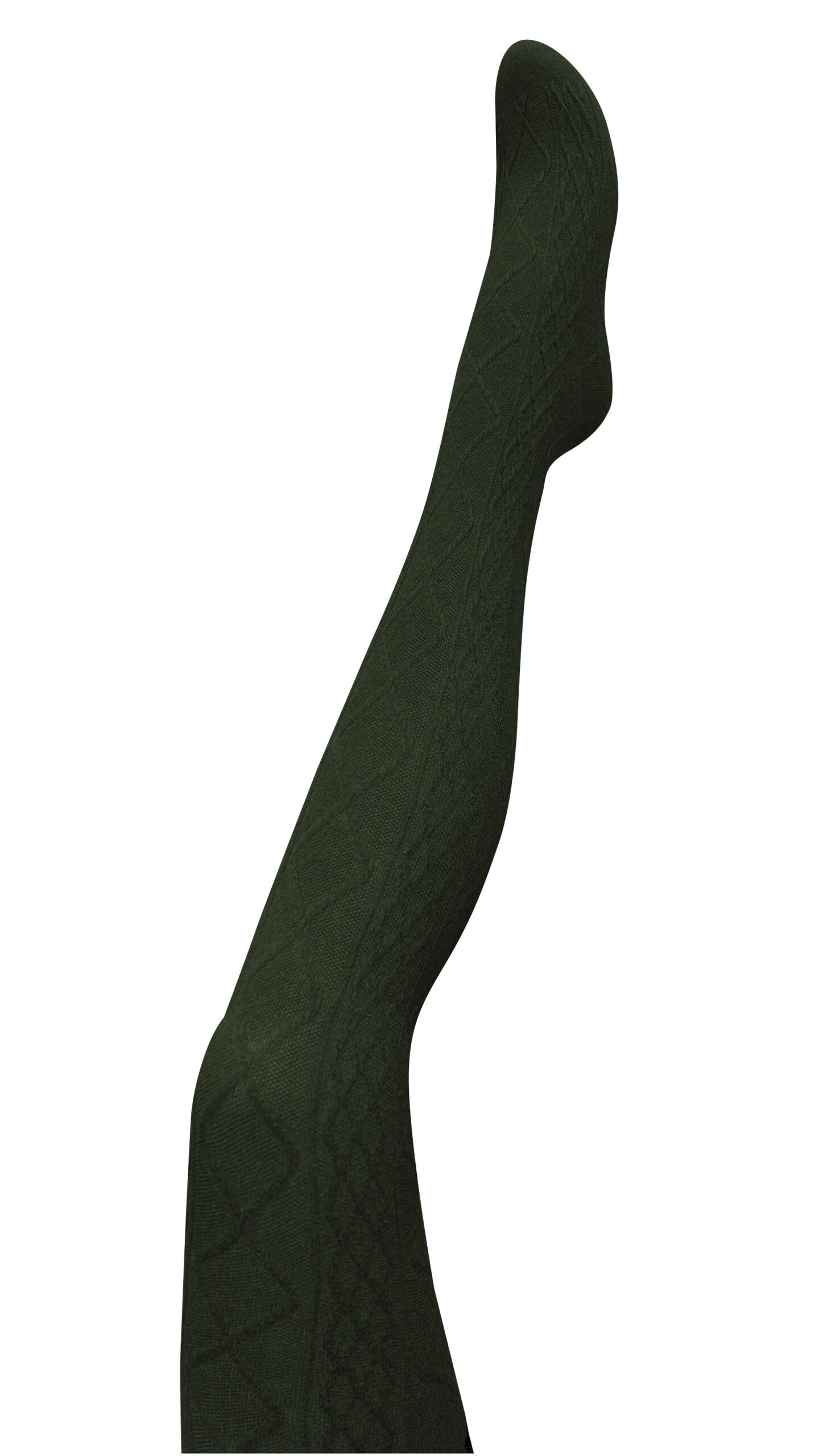 Aran Cashmere Blend Tights | Green