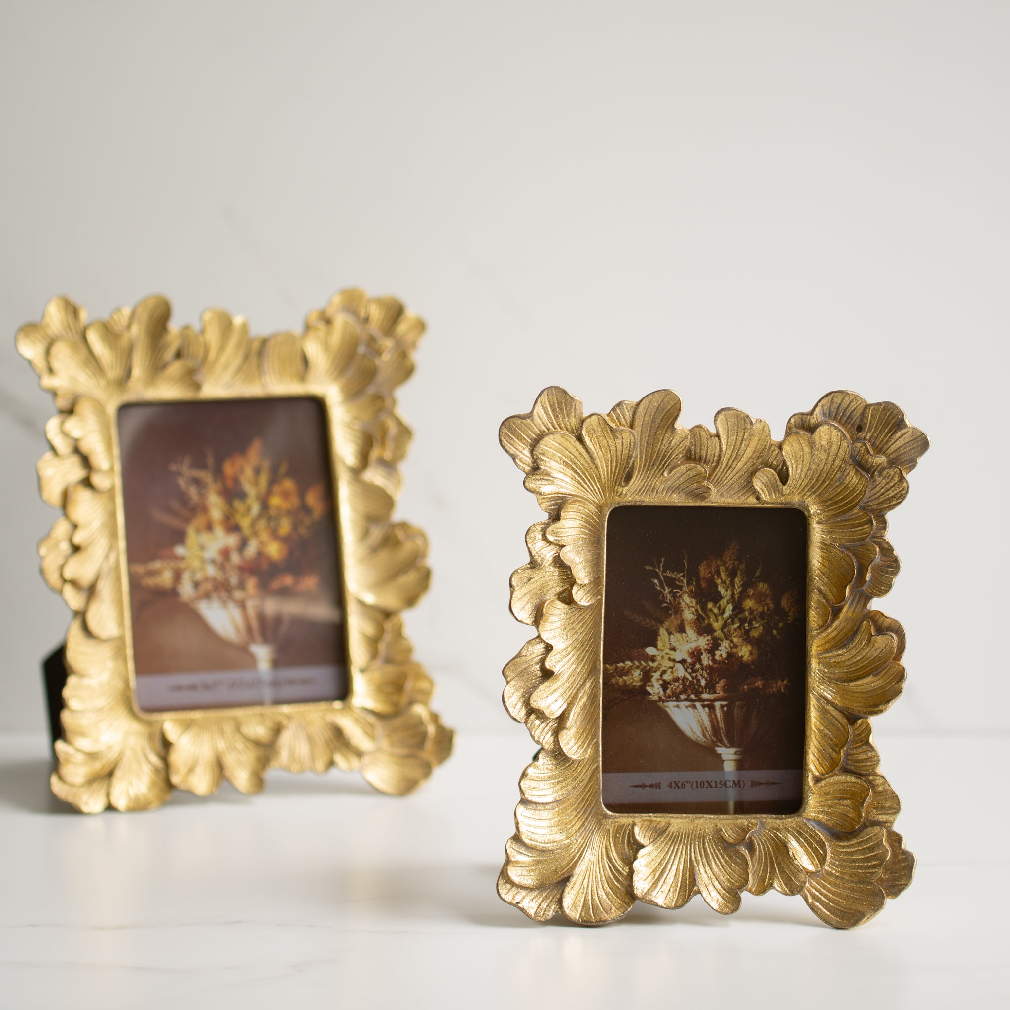 Art Deco Photo Frame | Resin | Gold | Large