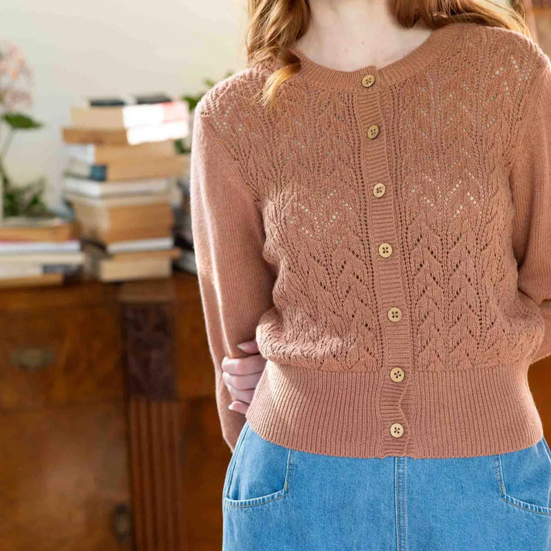 Lazybones Cardigan | Ava | Cinnamon