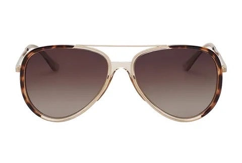 Locello Sunglasses | Lexi | Tea Tort + Gold Brown