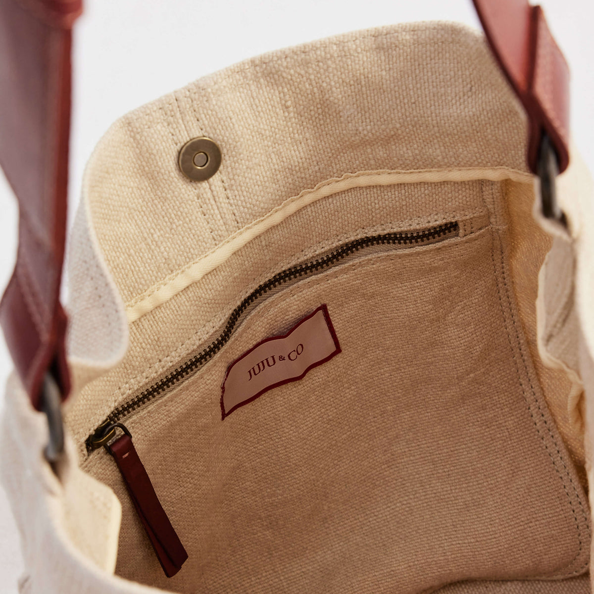 Juju & Co. | Baby Jute Slouchy Bag | Natural