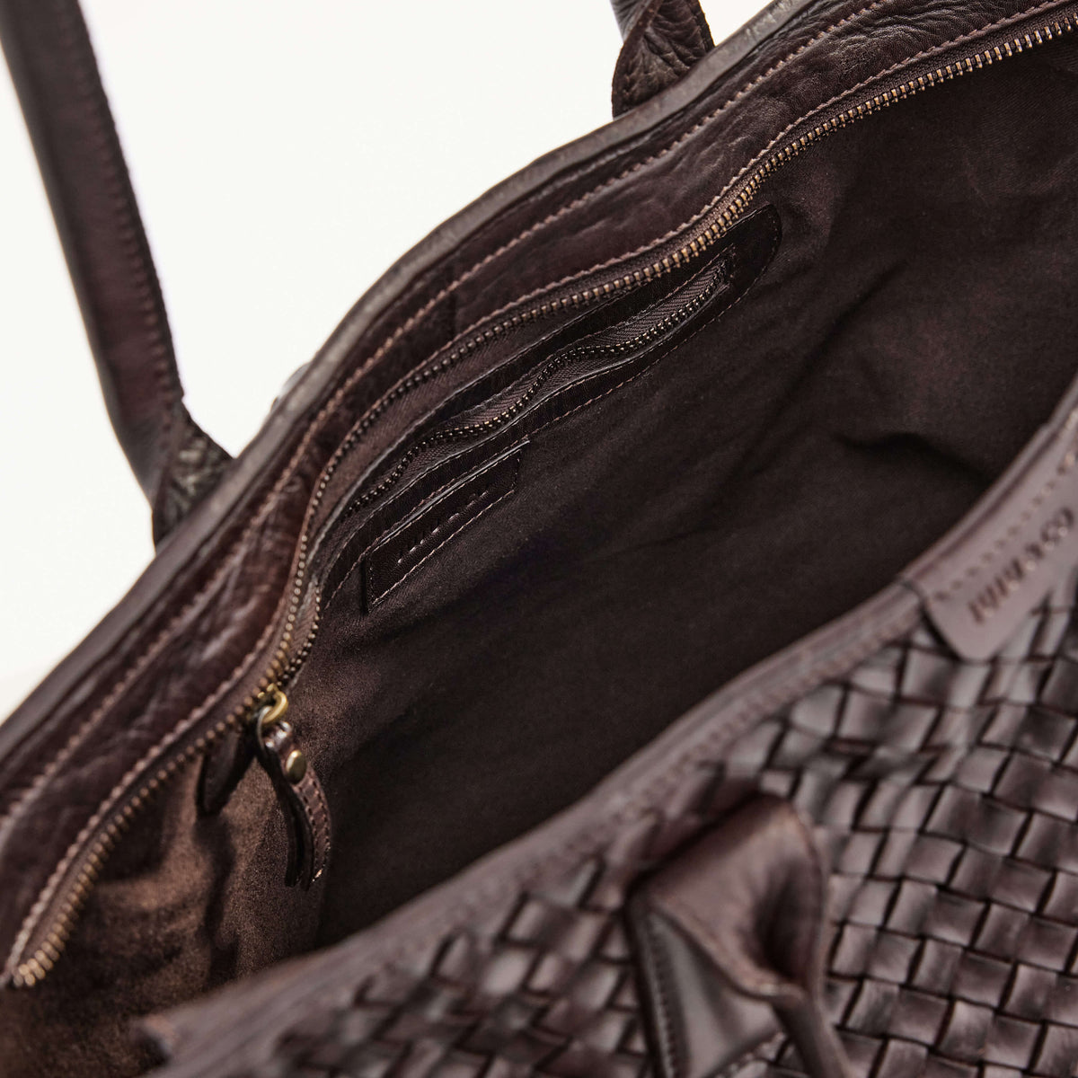 Juju & Co. | Leather Basque Tote | Chocolate