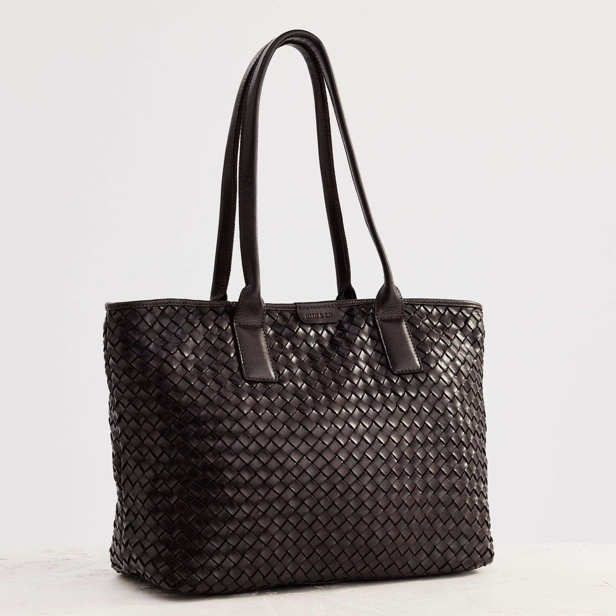 Juju & Co. | Leather Basque Tote | Chocolate