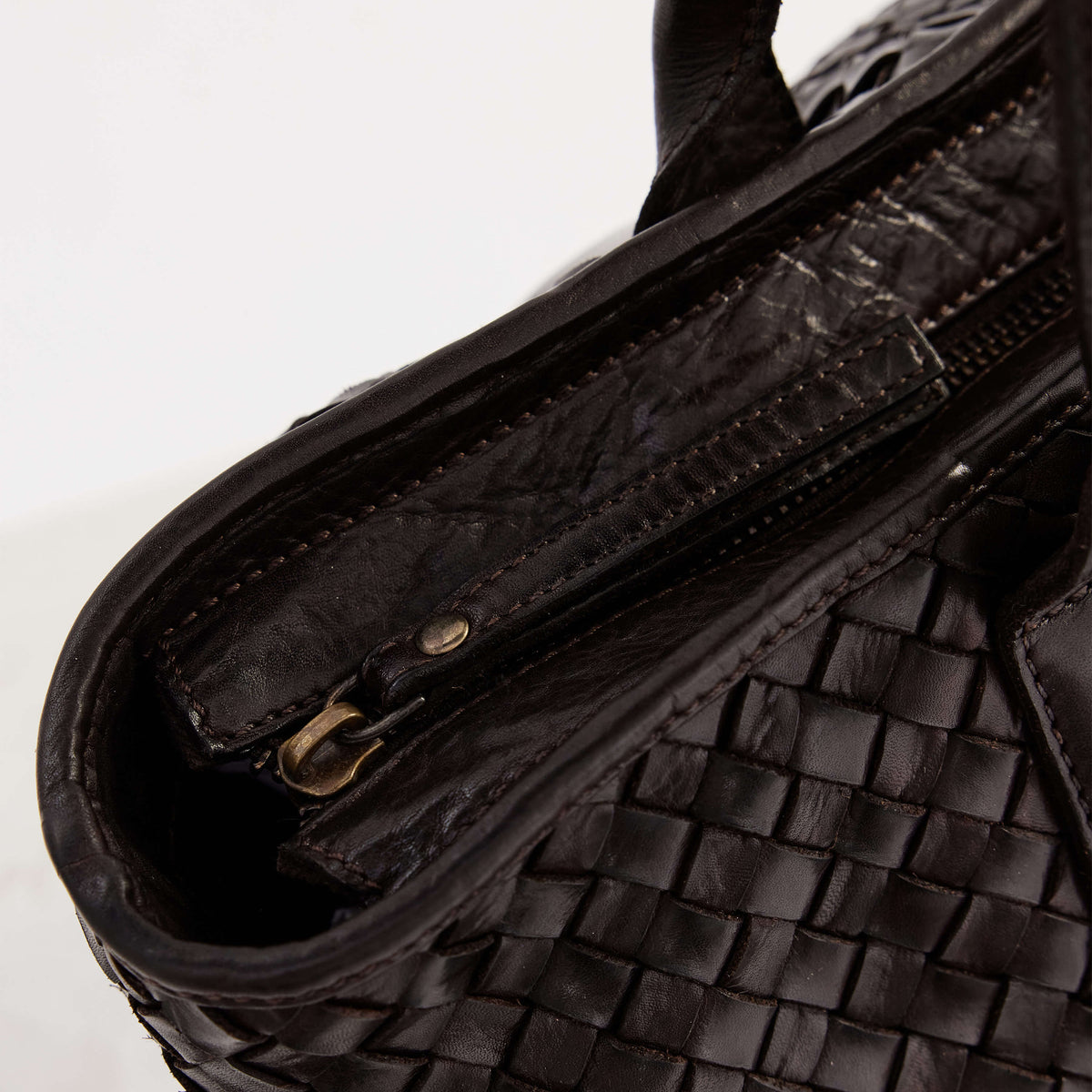 Juju & Co. | Leather Basque Tote | Chocolate