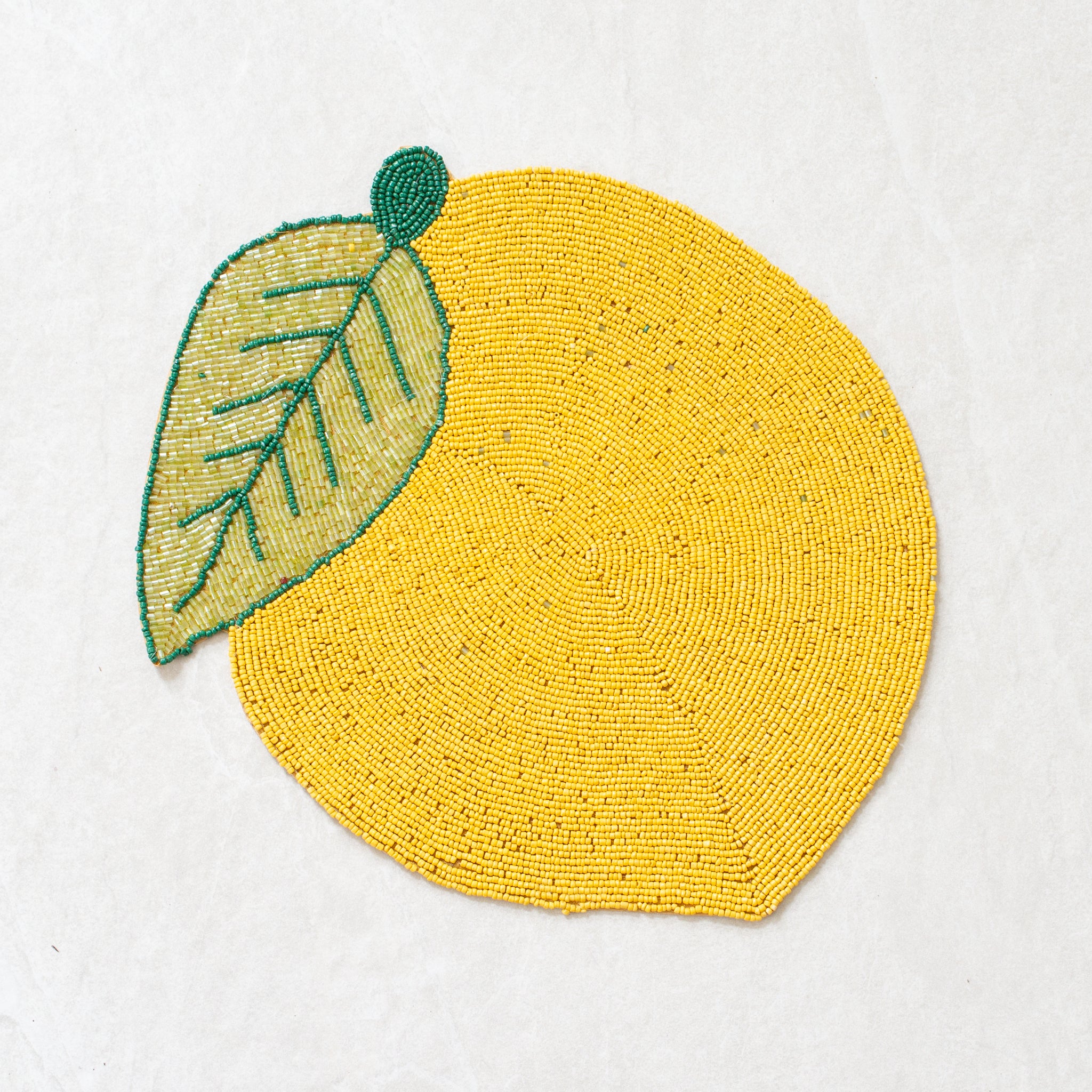 Beaded Placemat | Lemon