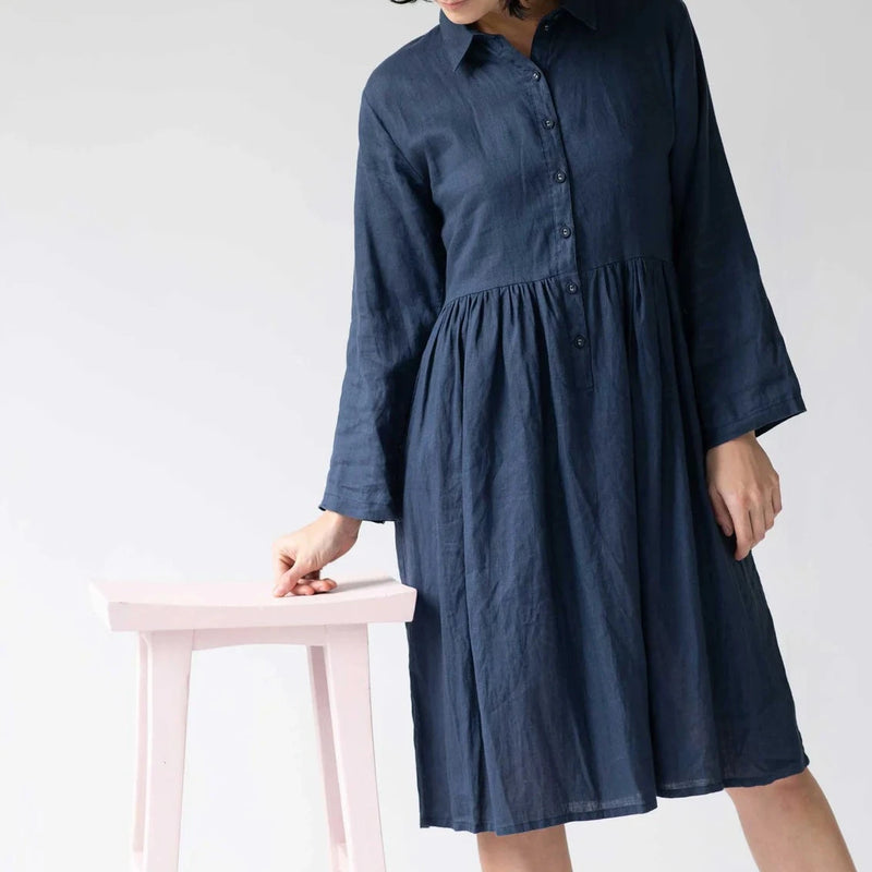 Lazybones Dress | Becky | Prussian Blue