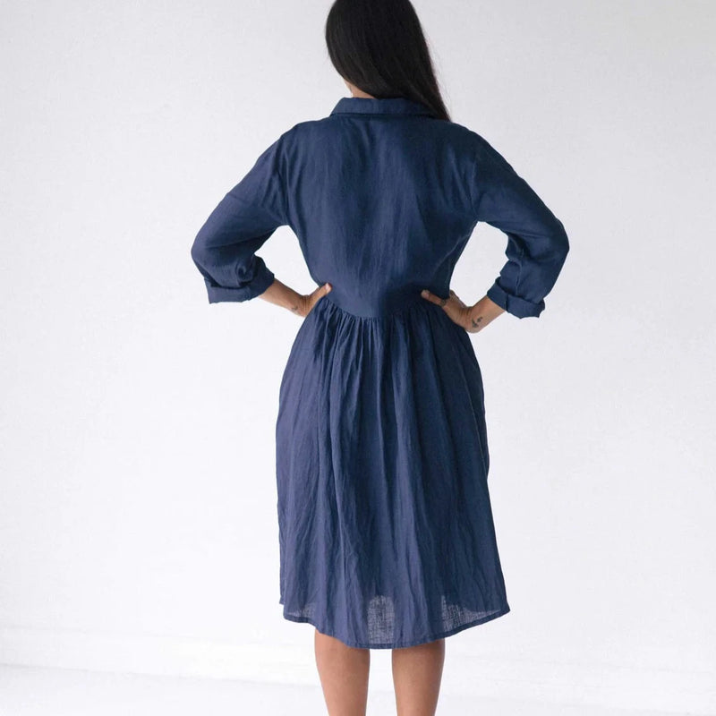 Lazybones Dress | Becky | Prussian Blue