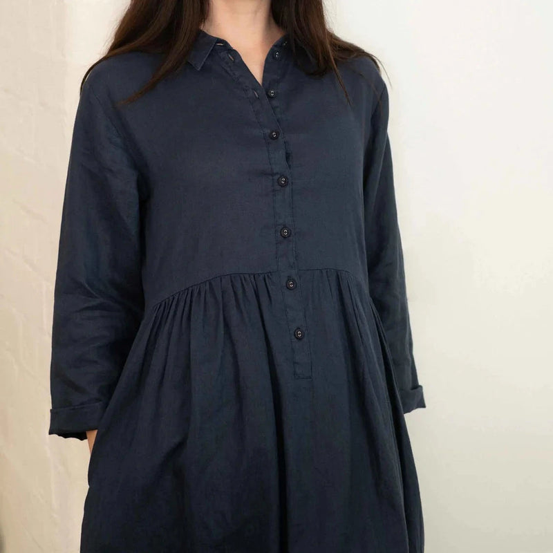 Lazybones Dress | Becky | Prussian Blue