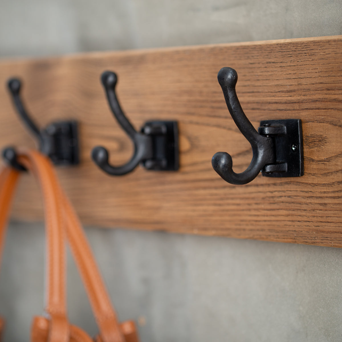 Forged | Double Swivel Wall Hook | Black