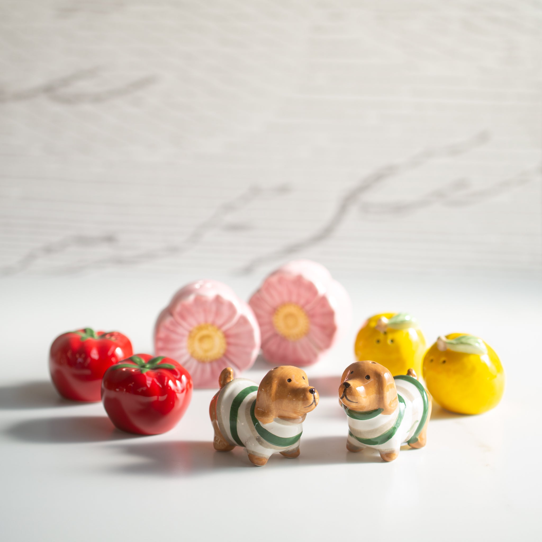 Ceramic Salt + Pepper Shakers | Bloom
