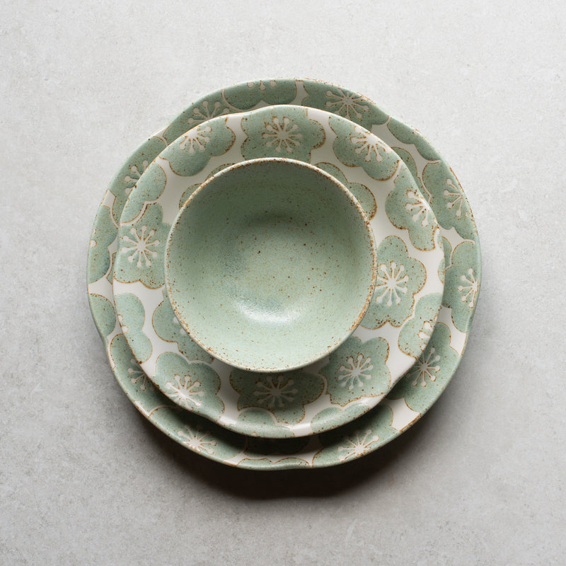 Japanese Ceramics | Blossom Sage | Dinner Plate