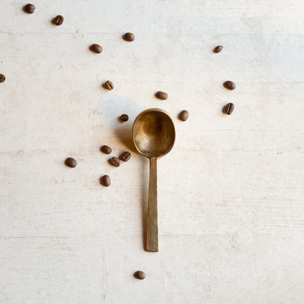 Brass Coffee Spoon | Antique Finish