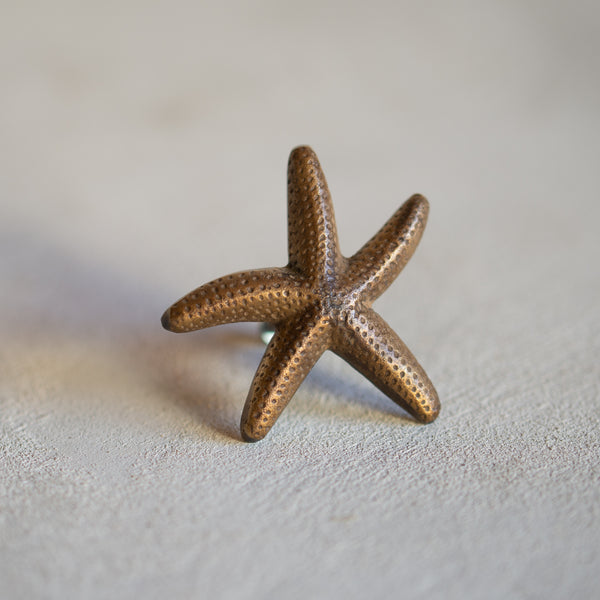 Brass Drawer Knob | Starfish