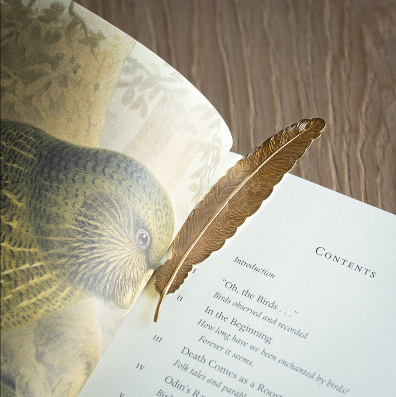 Brass Feather Bookmark | By Folklore Home Store