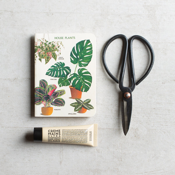 Bundle | Houseplants Notebook, Black Herb Scissors + Hand Cream