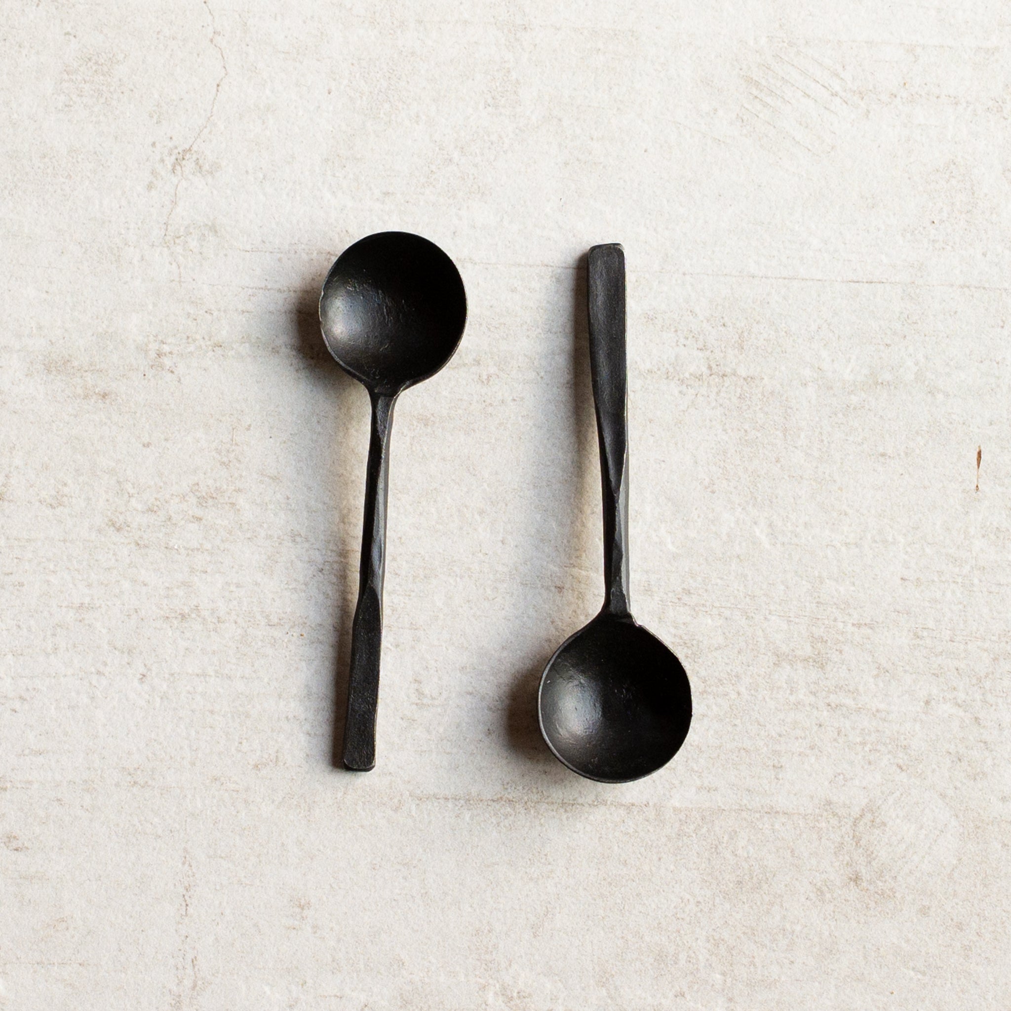 Hand Forged Spoon | Burnished Finish | 10cm