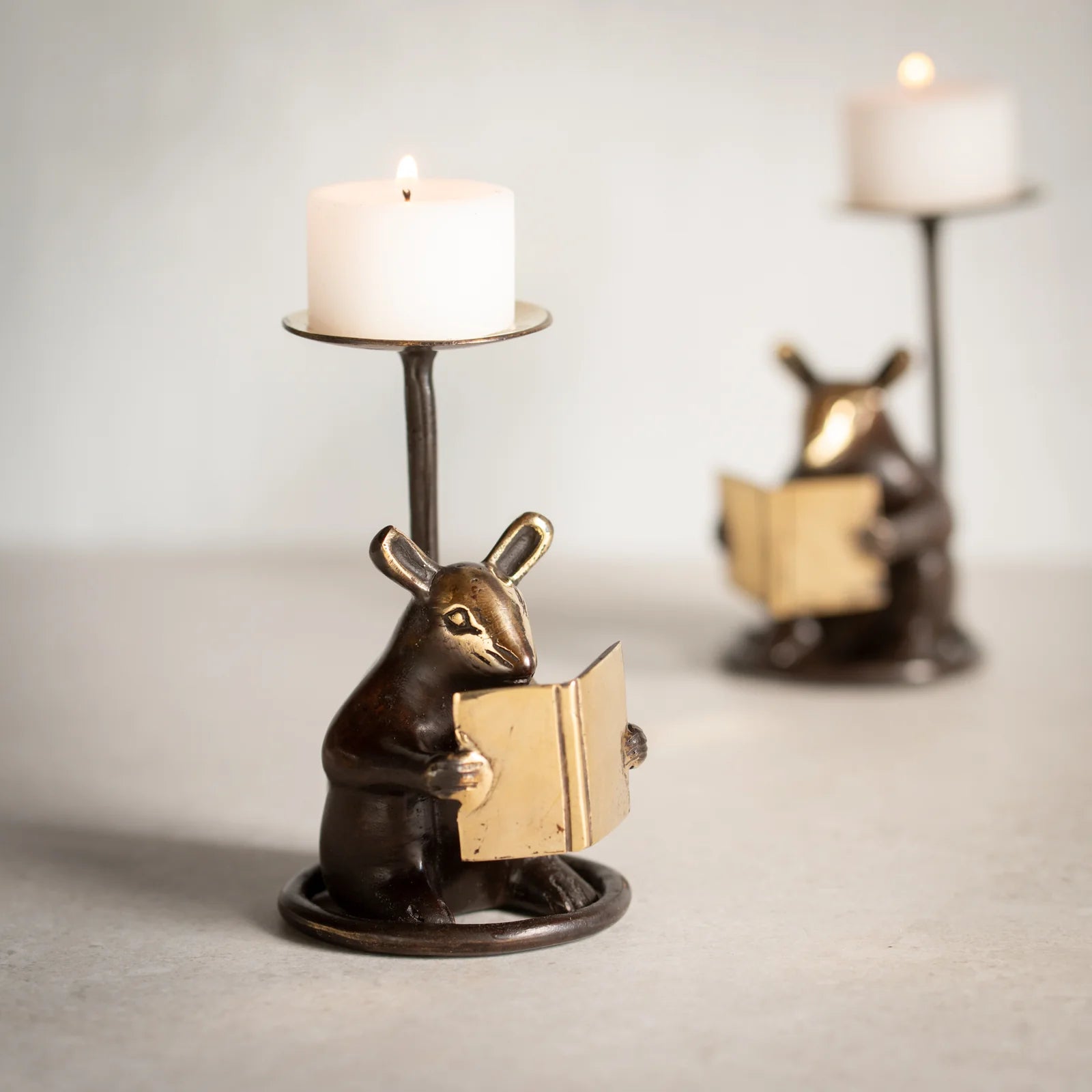Bronze Mouse Tealight Stand (Bundle & Save!)