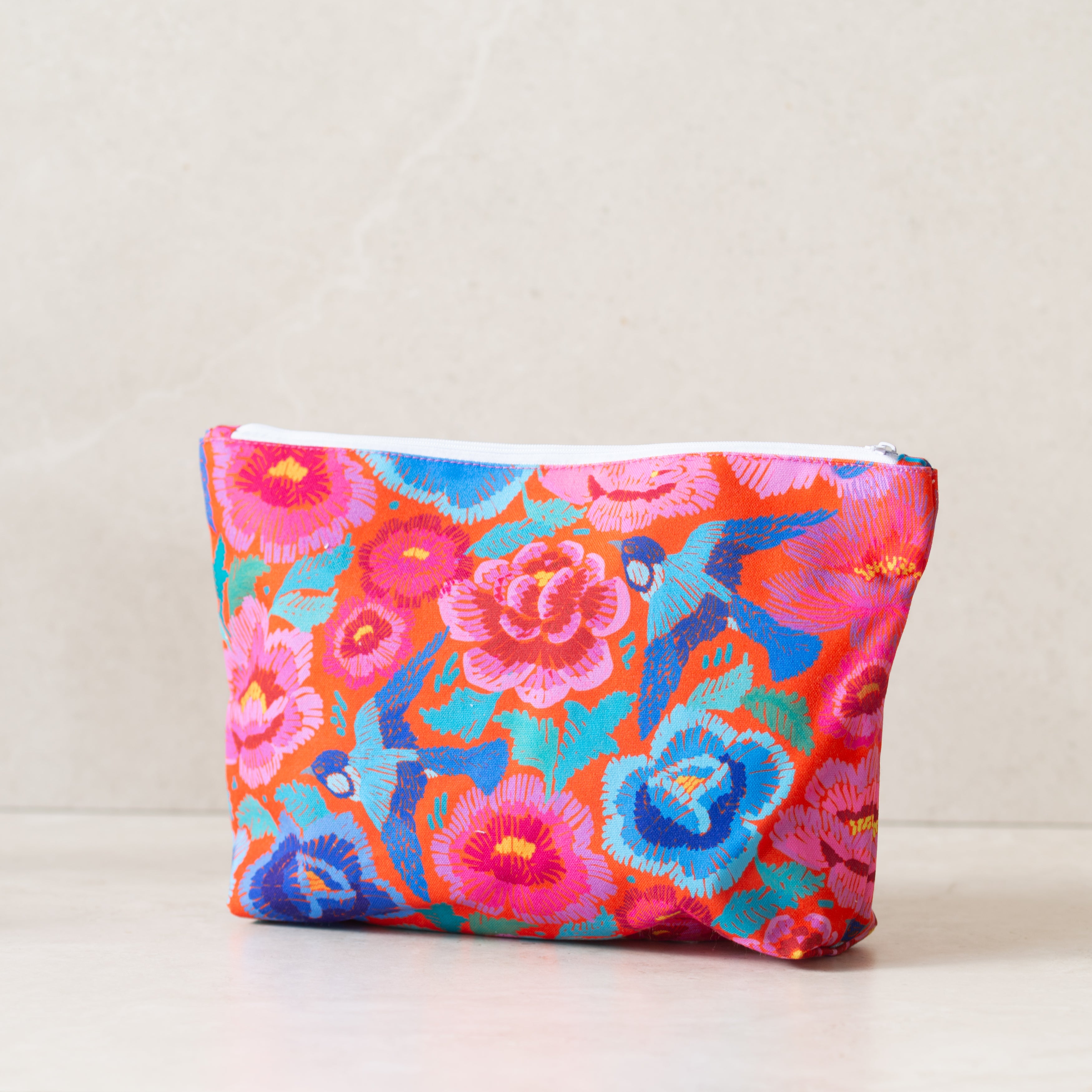 Canvas Make Up Bag | Birds + Roses