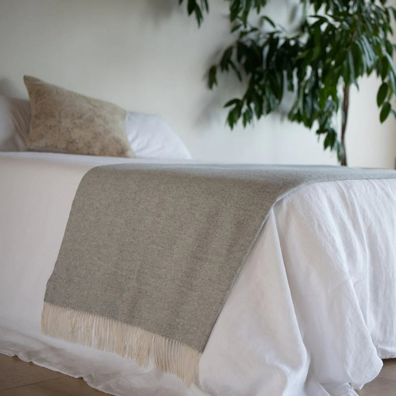 Cashmere Merino Blanket | Mist