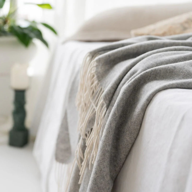 Cashmere Merino Blanket | Mist