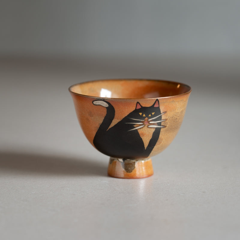 Hand-painted Cat Petite Ceramic Bowl