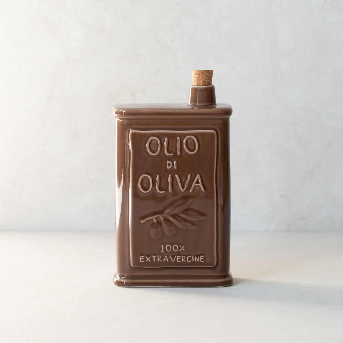 Ceramic Oil Bottle | Brun