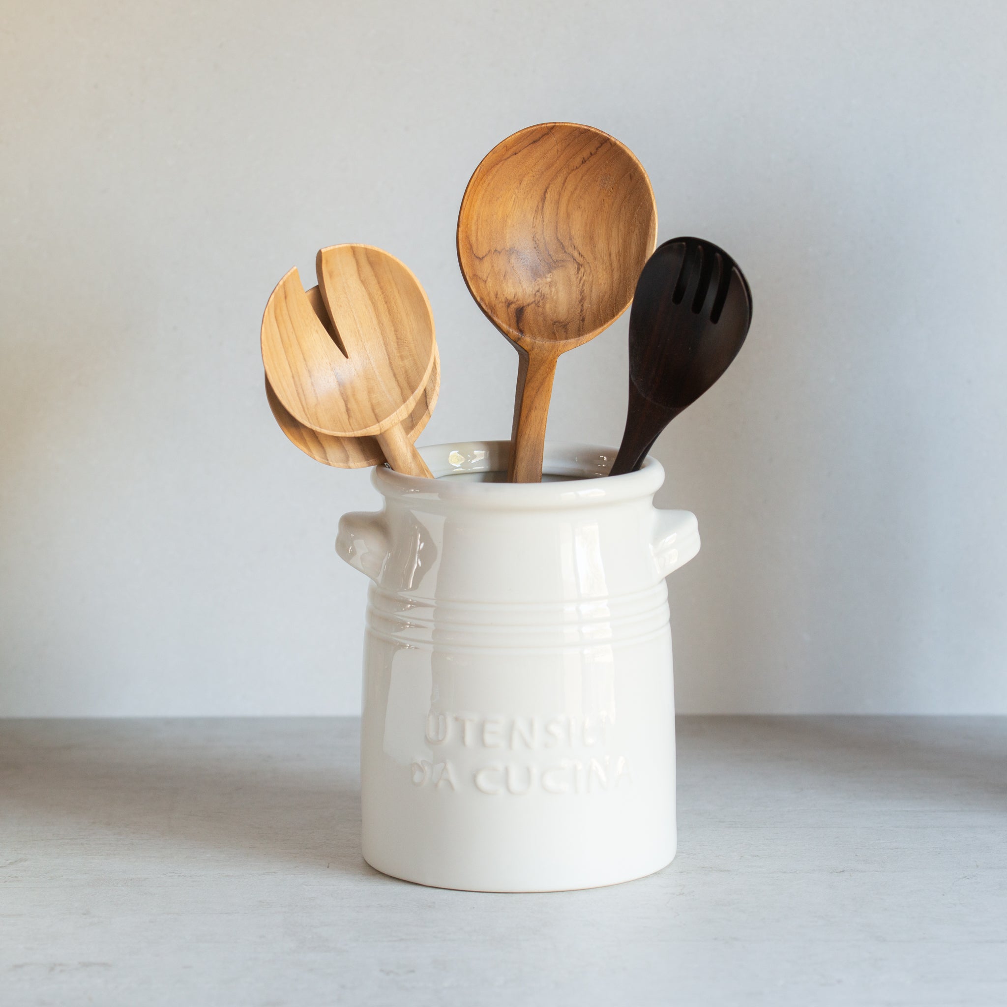 Blanca Ceramic Utensil Holder